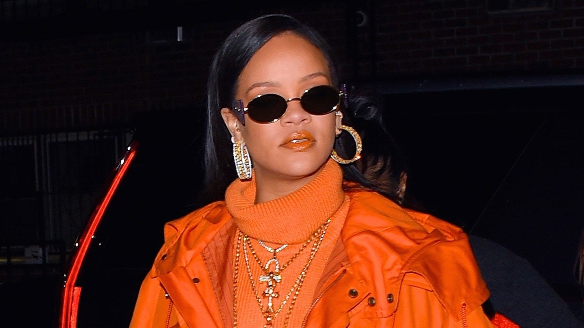 Rihanna Visits Barbados in Nike Sneakers and a Louis Vuitton Trunk
