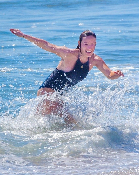 Olivia Wilde in water in malibu