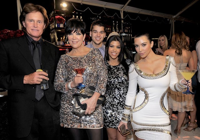 jenner and kardsahians at e! anniversary party in 2010