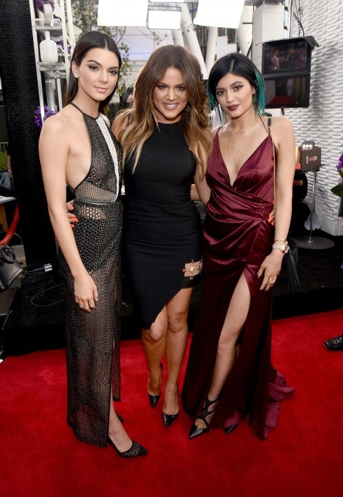 Kendall Jenner, Kylie Jenner and Khloe Kardashian at the 2014 American Music Awards 