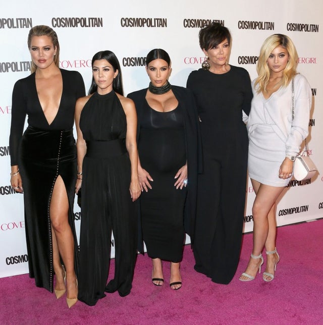 Khloe, Kourtney, Kim, Kris and Kylie at Cosmopolitan's 50th Birthday Celebration 