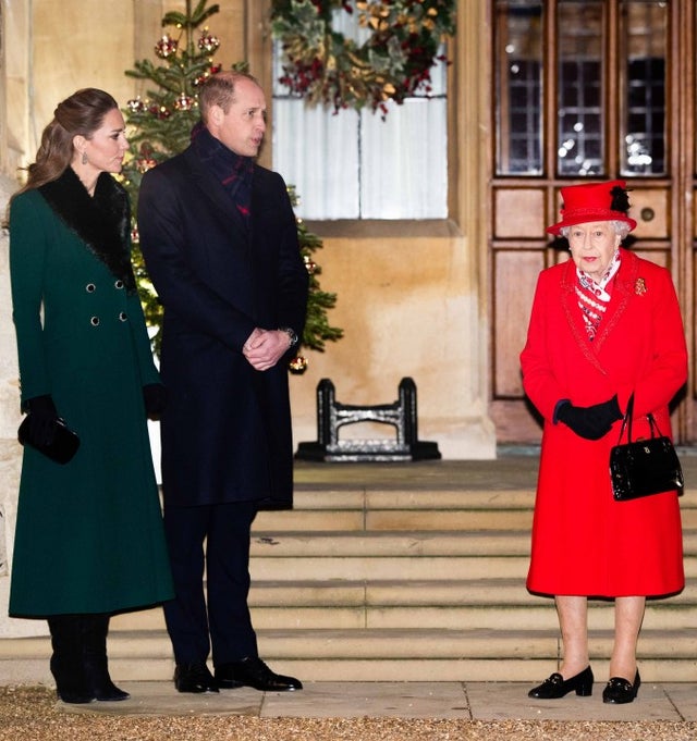 Queen Elizabeth II, Prince William and Kate Middleton