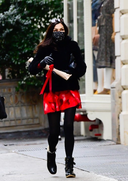 Actress Famke Janssen walking in Soho on Feb. 15