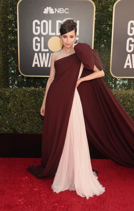 Sofia Carson at the 2021 Golden Globe Awards