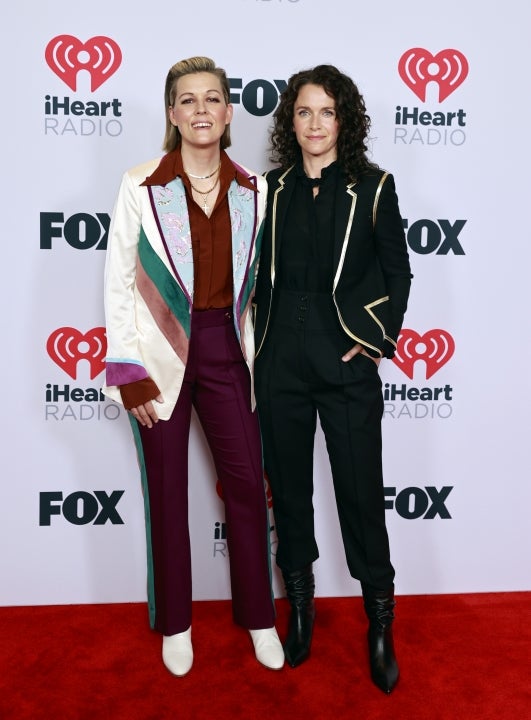 Brandi Carlile and Catherine Shepherd attends the 2021 iHeartRadio Music Awards at The Dolby Theatre in Los Angeles, California, which was broadcast live on FOX on May 27, 2021. 
