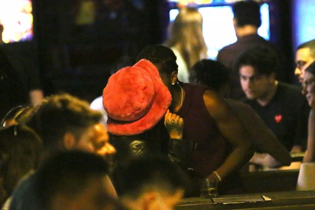 Rihanna and ASAP Rocky are all smiles as they leave Barcade while enjoying a date night.