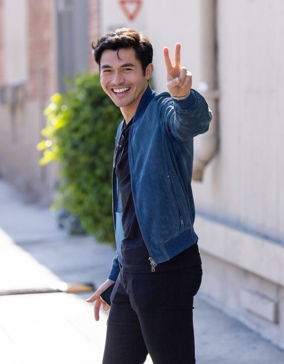 Henry Golding is seen at "Jimmy Kimmel Live" on July 20, 2021 in Los Angeles, California. 