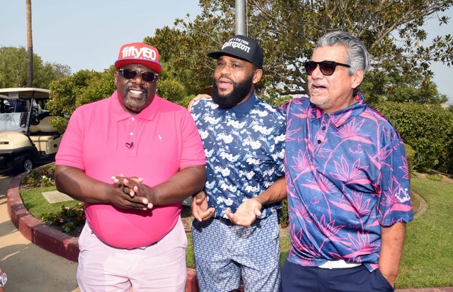 Cedric The Entertainer, actor Anthony Anderson and comedian George Lopez attend the 8th annual Cedric The Entertainer Golf Classic