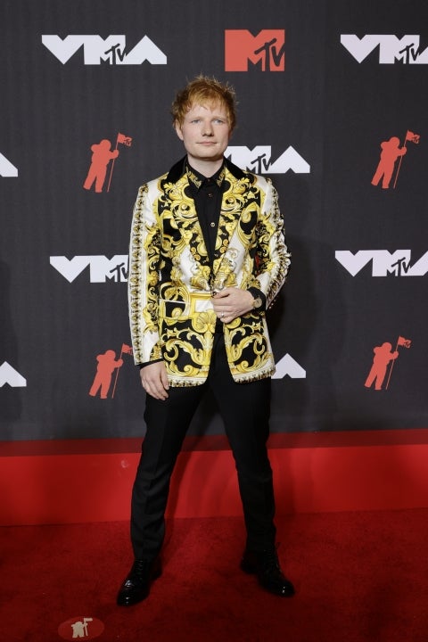 Ed Sheeran attends the 2021 MTV Video Music Awards