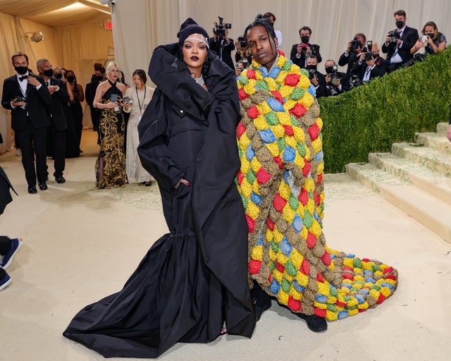 Rihanna at A$AP Rocky attend The 2021 Met Gala 
