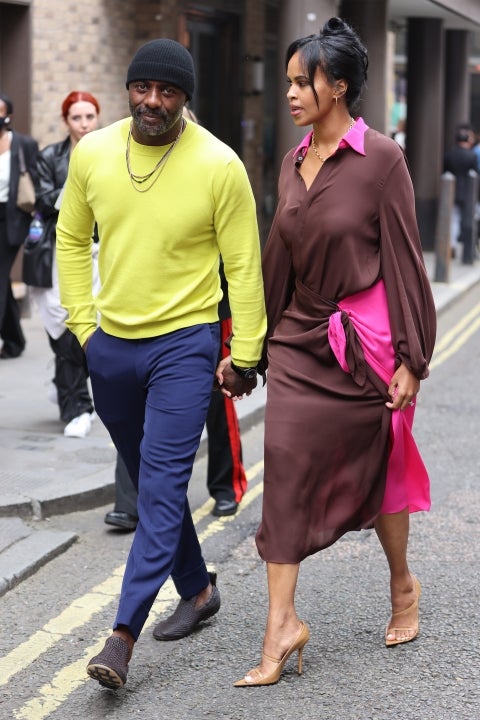 Idris Elba and Sabrina Dhowre Elba in london in sept 2021