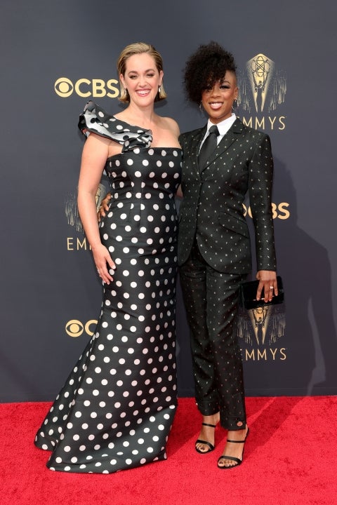 Lauren Morelli and Samira Wiley at the 73rd Primetime Emmy Awards