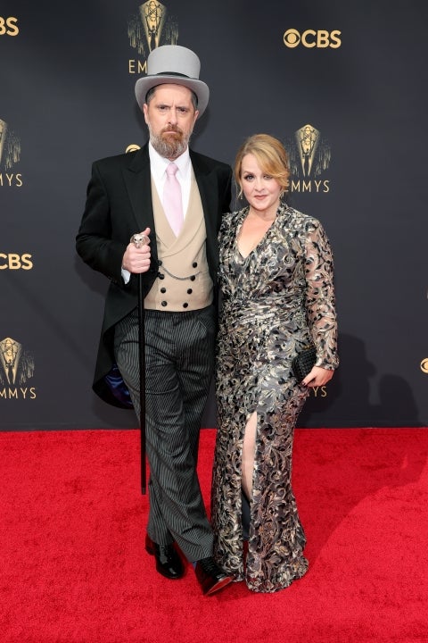 Brendan Hunt and Shannon Nelson at the 73rd Primetime Emmy Awards