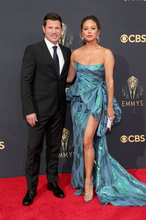 Nick Lachey and Vanessa Lachey at the 73rd Primetime Emmy Awards