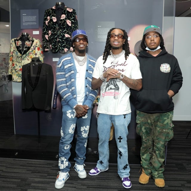 Offset, Quavo and Takeoff at grammy museum