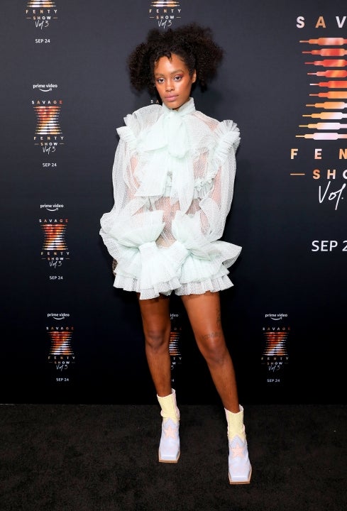 Ajani Russell at the premiere of Rihanna's Savage X Fenty Show Vol. 3