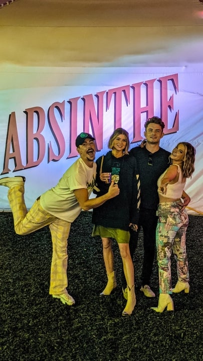 Tom Sandoval, Ariana Madix, James Kennedy and Raquel Leviss at absinthe
