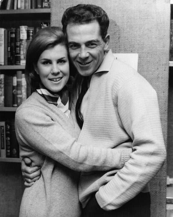 Jack Hedley with his fiance, Jean Frazer, shortly after they announced their engagement, 22nd January 1965. 