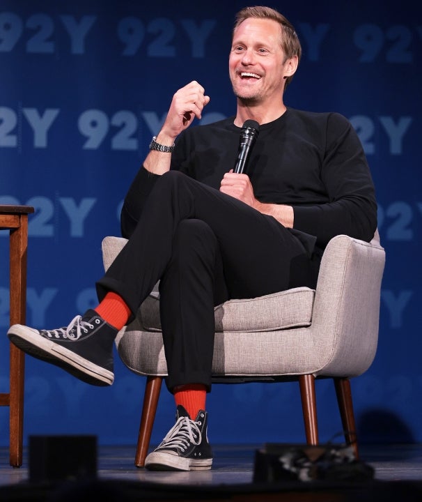 Alexander Skarsgard attends a conversation at 92Y on April 21, 2022 in New York City.
