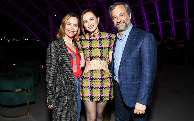 Leslie Mann, Maude Apatow, and Judd Apatow attend HBO Max "Euphoria" FYC on April 20, 2022 in Los Angeles, California.