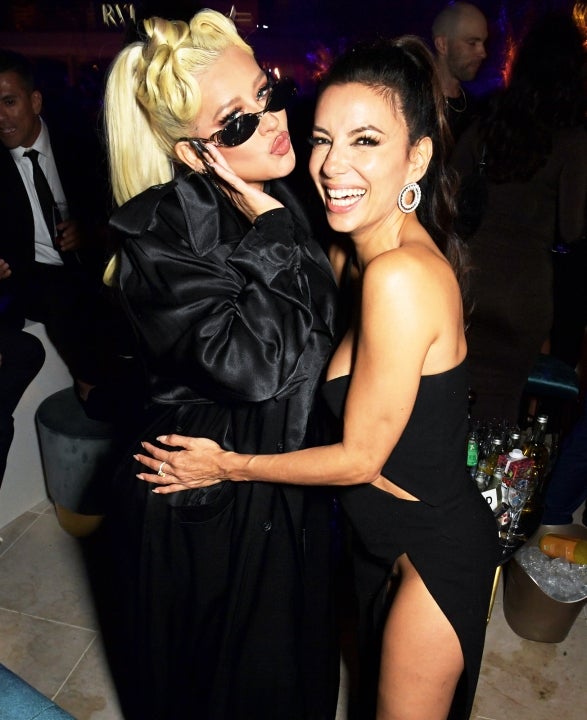 Christina Aguilera and Eva Longoria