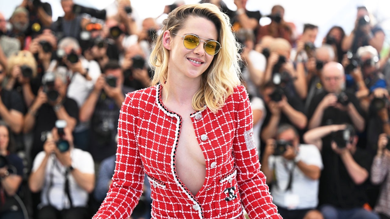 Kristen Stewart Wears Open Crop Top, Pants, and Shades at Cannes Film  Festival 2022