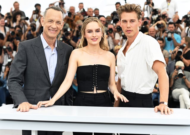 Tom Hanks, Olivia DeJonge and Austin Butler