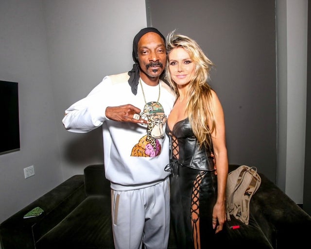 Snoop Dogg and Heidi Klum