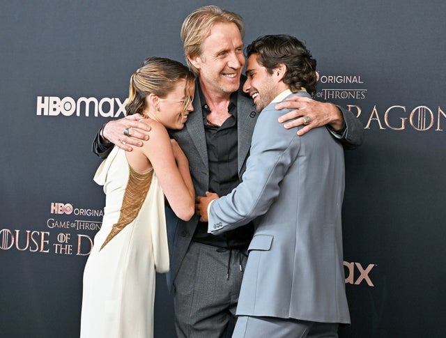 Milly Alcock, Rhys Ifans and Fabian Frankel