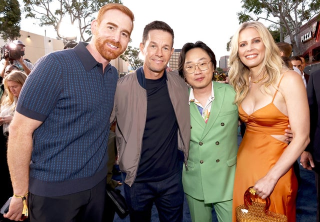 Andrew Santino, Mark Wahlberg, Jimmy O. Yang and Bri Kimmel
