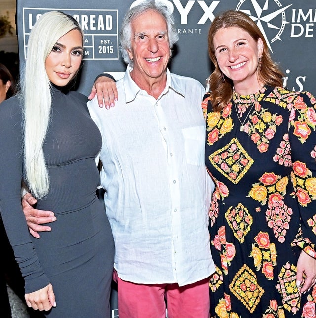 Kim Kardashian, Henry Winkler and Zoe Winkler