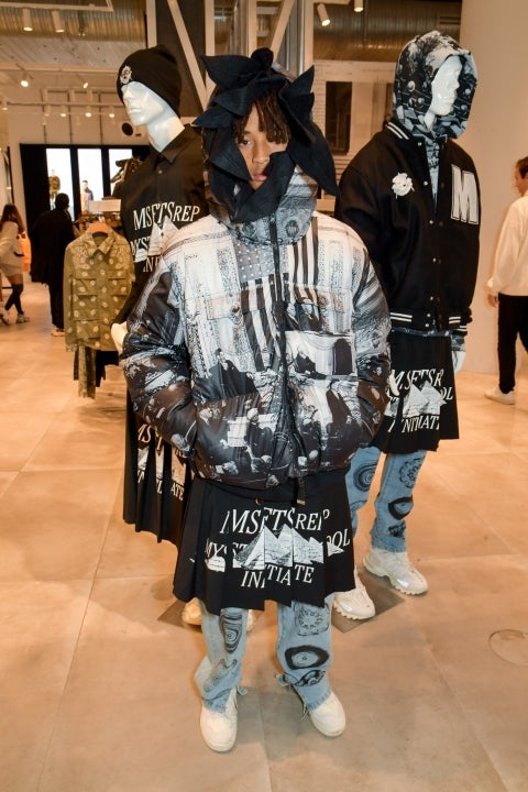 Jaden Smith sports MSFTSrep's new clothing collection in London