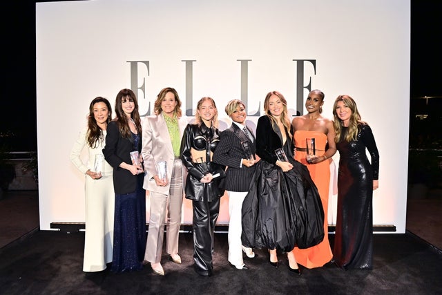 Michelle Yeoh, Anne Hathaway, Sigourney Weaver, Sydney Sweeney, Ariana DeBose, Issa Rae, and Olivia Wilde attend ELLE's 29th Annual Women in Hollywood