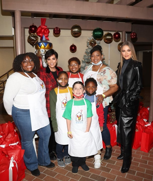 Kris Jenner and Khloé Kardashian kick off the Holidays by supporting Ronald McDonald House Charities on Giving Tuesday on November 29, 2022 in Los Angeles, California. 
