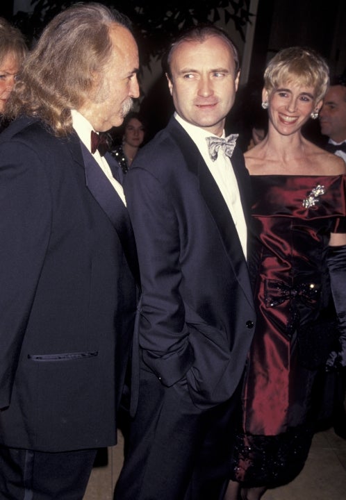 David Crosby, Phil Collins and wife Jill Collins 