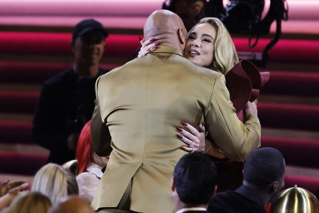 Adele and Dwayne "The Rock" Johnson