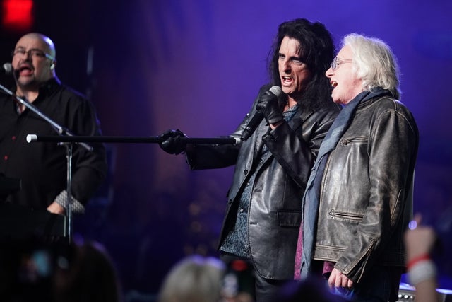 Alice Cooper and Mike Mills from R.E.M