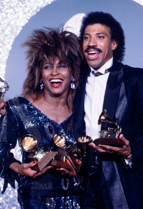 Tina Turner and Lionel Richie 