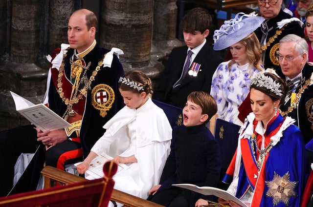 Prince William, Princess Charlotte, Prince Louis and Prince Kate