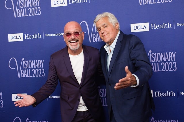Howie Mandel and Jay Leno