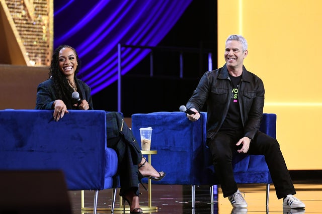 Rachel Lindsay and Andy Cohen