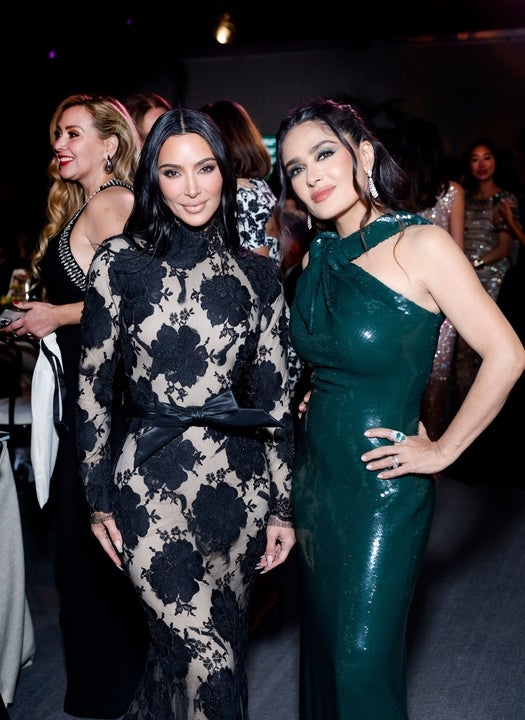 Salma Hayek and Kim Kardashian