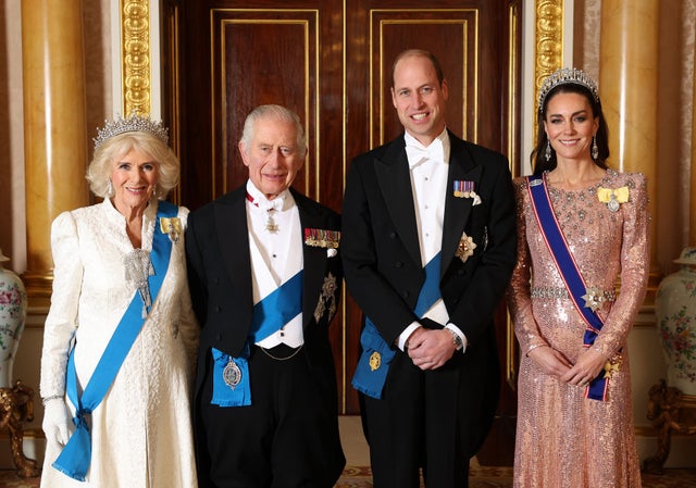 Queen Camilla, King Charles III, Prince William and Kate Middleton