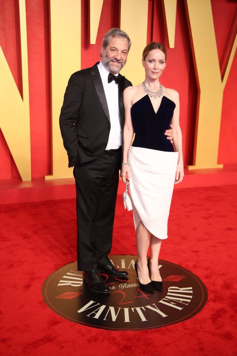 Judd Apatow and Leslie Mann 