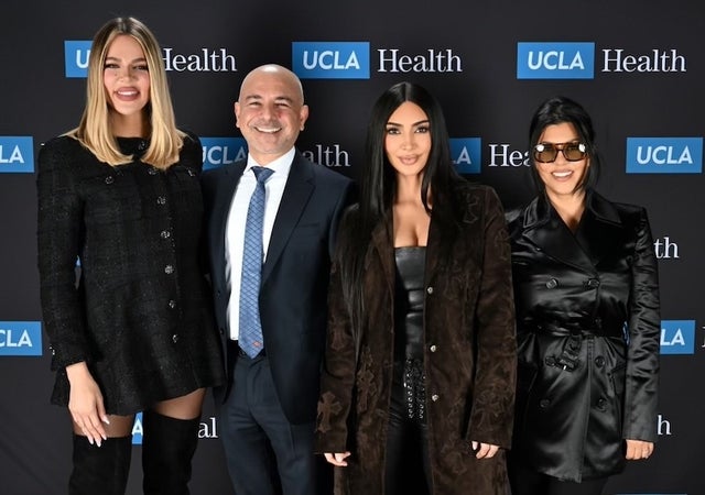 Khloe Kardashian, Dr. Eric Esraialian, and Kim and Kourtney Kardashian