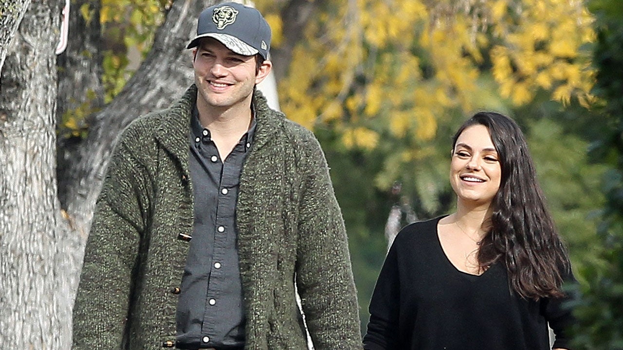 Mila Kunis and Ashton Kutcher Hold Hands in First Pics Since Baby