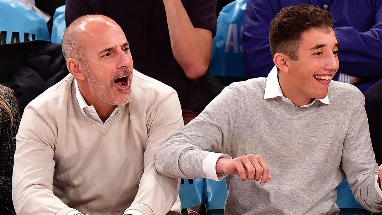 Matt Lauer and His Rarely Pictured Teen Son Jack Go to Knicks Game in