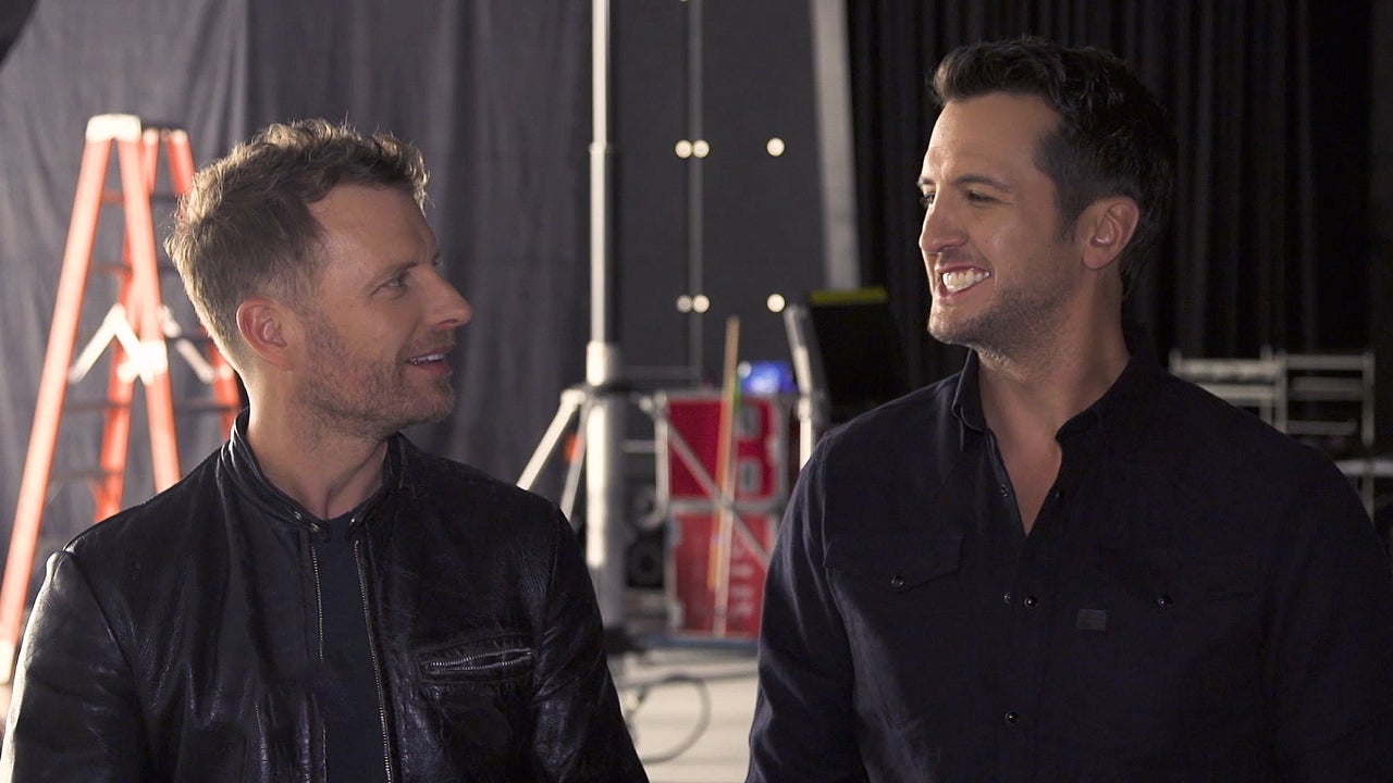 Luke Bryan Ends His ACMs Hosting Duties Near-Nude in the 