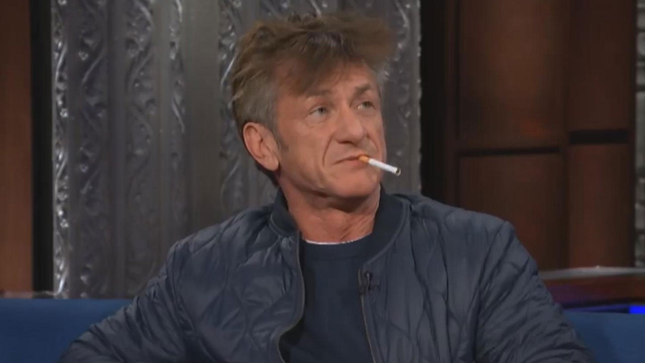 Sean Penn Smokes Several Cigarettes on ‘The Late Show,’ Says He’s on