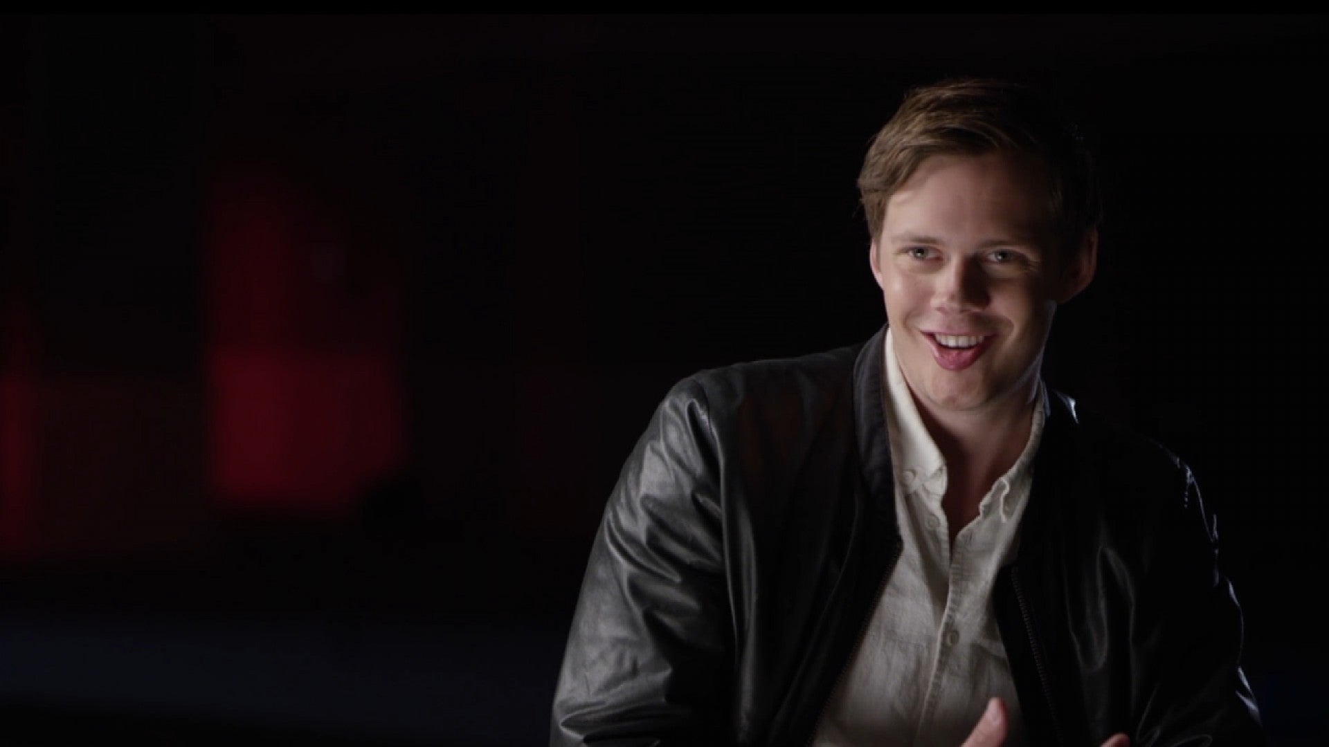 Bill Skarsgard Reveals Behind The Scenes Secrets Of His Weird Disturbing Transformation In It Exclusive Entertainment Tonight
